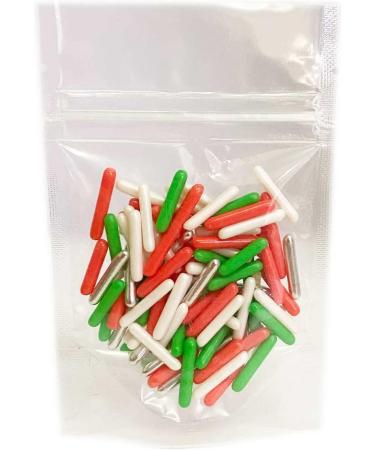 A Pinch Of...- Twinkle Christmas Macaroni Rods -25g. Red White Green and Silver perfect Christmas sprinkles for your festive cakes and bakes. Just enough for a single bake. - Buy Online on GoSupps.com