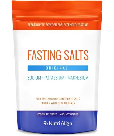Fasting Salts: Sodium, Potassium, Magnesium. Pure, Unflavoured Electrolyte Powder with Zero Additives. Fasting Electrolyte Supplement from Nutri-Align Fasting Range. 400g. - Buy Online on GoSupps.com