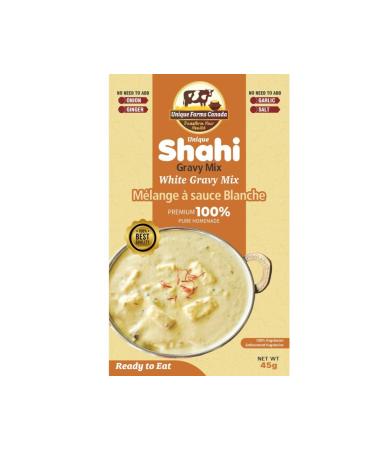 Unique Farms Canada Shahi Gravy Mix (White Gravy Mix 45g) White Gravy Mix / Shahi Gravy Mix45g