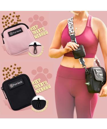 Purrfects Pink Dog Treat Pouch with Clip - Training and Storage Solution for Dog Treats - Buy Online on GoSupps.com