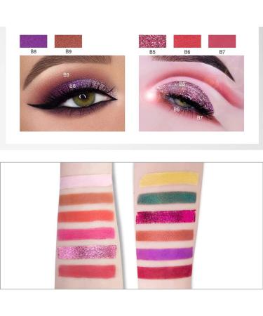 MMOOVV MAGEFY Eyeshadow Palette 12 Colors Eyeshadow Powder Makeup Waterproof Shadow Palette Cosmetics (B) - Buy Online on GoSupps.com