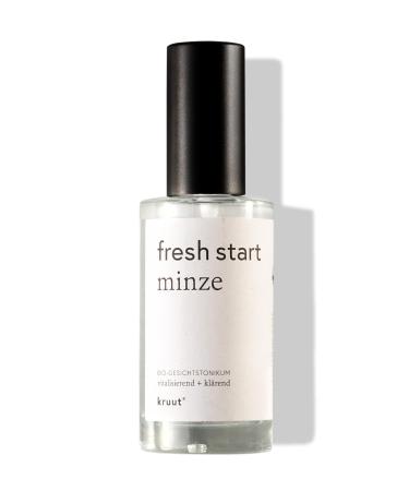 Kruut Fresh Start Hydrolat Organic 50 ml - 100% Natural Facial Toner with Peppermint - Cleanses and Revitalises on the Skin