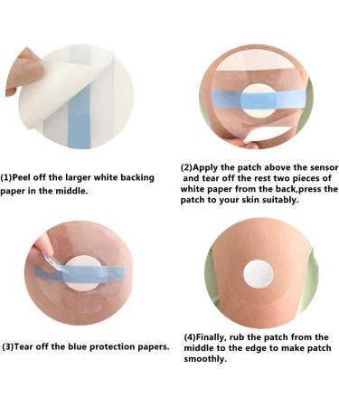 Waterproof Sensor Covers for Libre 3 50 Pack Transparent Adhesive Patches Lasting 14 Days | HECHUAN CGM Overpatch Tape - Buy Online on GoSupps.com