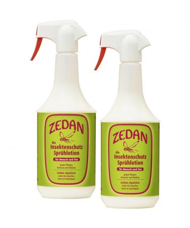 RL24 Zedan SP - Insect protection Spr hlotion |Protection against brakes flies & mosquitoes |Fly spray horse & rider |natural fly protection |2 x 1000 ml spray (2 Set) 1000 ml 2 Set