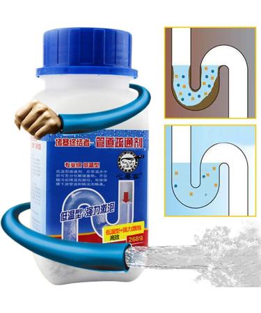 MarryLee 268g Drain Cleaner Agents Powerful Foaming Sterilizes and Deodorizes Clogged Pipes for Toilet Bowl Kitchen Bath Washroom (White) - Buy Online on GoSupps.com