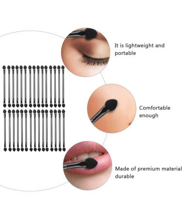 Beavorty Double-sided Eyeshadow Brush 60 Pcs Double Ended Eyeshadow Brush Black Makeup Disposable Eyeshadow Brush Cosmetic Tool 60pcs - Buy Online on GoSupps.com