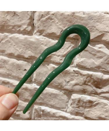 5Pcs Hair Resin U Shape Hair Stick - Decorative Wave Chignon Hairpins for Women | International Shipping Available - Buy Online on GoSupps.com