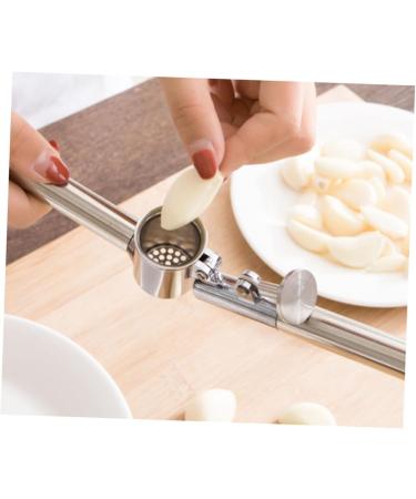 DOITOOL 1pc Garlic Squeezer Stainless Steel Garlic Presser Garlic Presser Crusher Metal Garlic Mincer Lemon Hand Juicer Lemon Squeezer Potato Garlic Manual Kitchenware - Buy Online on GoSupps.com