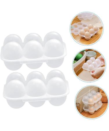 Alipis 2pcs Egg Storage Box Eggs Fridge Deviled Egg Tray Kitchen Egg Container - Trash Can - Buy Online on GoSupps.com