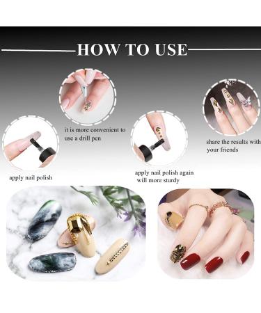 Snake-Shape Gold Nail Rhinestones Set for Women and Girls - 2 Pieces, DIY Makeup & Crafts Supply - Buy Online on GoSupps.com