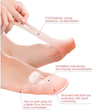 BLATOWN Silicone Toe Protectors - 8pc Gel Toe Covers for High Heel Shoes - Pain Relief Cushions for Women and Men (White+Beige) - Buy Online on GoSupps.com