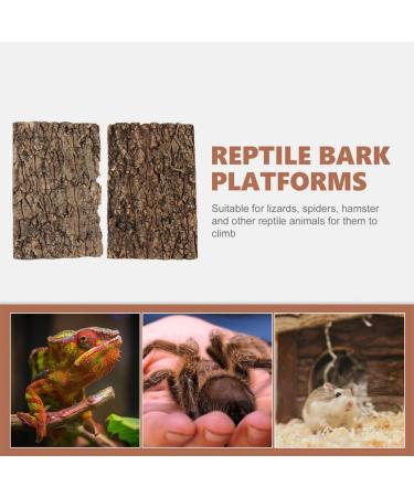 ULTECHNOVO 3Pcs Cork Bark Terrarium Background Set | Reptile Climbing Wall Decor for Turtle, Gecko, Lizard | Habitat Accessories for Terrariums - Buy Online on GoSupps.com