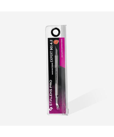 Buy Staleks Pro Expert PE-90/4.2 Cuticle Pusher with Curved Blade | Premium Nail Care Tool for Professionals | International Shipping - Buy Online on GoSupps.com