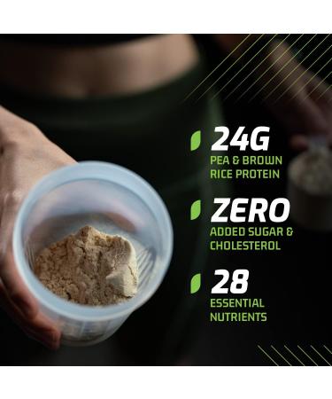 Planti go Clean Plant Protein Powder | No Preservatives No Banned Substances | Super Protein Blend - Pea Brown Rice Pumpkin |21 Super Foods| Vegan Protein For Men Women (Brazilian Chocolate - 500g) - Buy Online on GoSupps.com