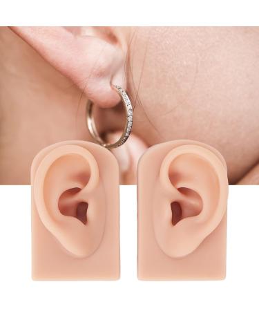 Flexible Reusable Silicone Ear Model (Middle Skin Color) - 1 Pair for Teachers and Salons - Buy Online on GoSupps.com