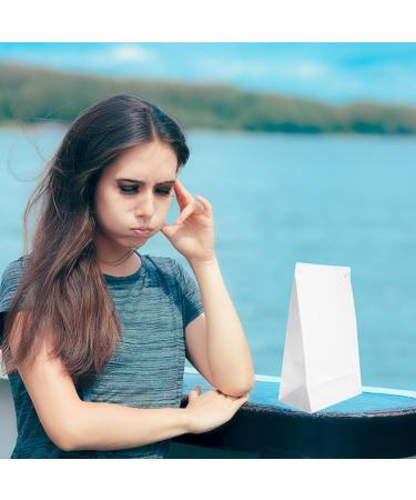 Healvian Disposable Vomiting Bags - 50pcs Travel Vomit Bags for Car Motion, Pregnancy, Chemo & Nausea - Coated Paper Throw-up Bags - Buy Online on GoSupps.com