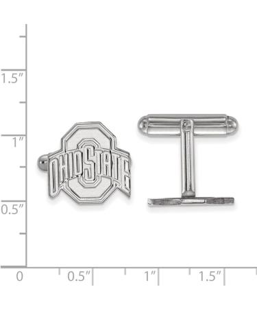 Ohio State Buckeyes Logo Metal Cuff Links - Officially Licensed NCAA Jewelry - Buy Online on GoSupps.com