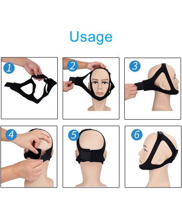 Premium Anti-Snoring Chin Strap for CPAP Users - Adjustable Sleep Aid Device for Men and Women - Snore Reduction for Better Sleep - Buy Online on GoSupps.com