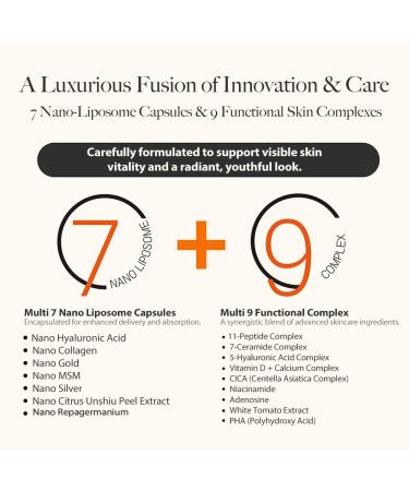 enu:b Multi-7 Nano Liposome All-in-One Slow Aging Face Serum with Hyaluronic Acid Niacinamide Adenosine & Collagen Helps Improve the Appearance of Fine Lines and Wrinkles Dermatologist-Tested - Buy Online on GoSupps.com