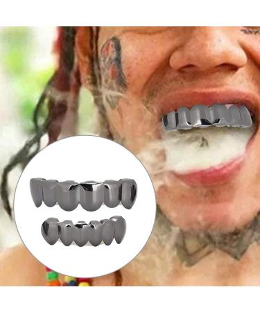 Verdant Touch Brass Teeth Set | Hip Hop Dental Accessories for Halloween Party | Unique Gift 40mm - Buy Online on GoSupps.com