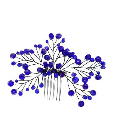 Ipetboom Bridal Wedding Comb Wedding Hair Accessories Diamond Headpiece Styling Comb Hanfu Hair Accessories Bridal Hair Accessories Kids Comb Zircon Banquet Copper Wire Branches and Leaves