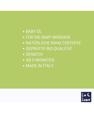 Organic Sensitive Baby Oil|For Gentle Baby Massagement|Basic Baby Care|Tested Organic Quality|Economical Nourishes delicate baby skin with precious ingredients LUNA bio - Buy Online on GoSupps.com