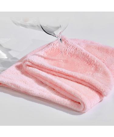 3pcs Hair Towel Wrap Set - Button Drying Towel Hat for Women with Long Hair (Pink Purple Gray) - Buy Online on GoSupps.com