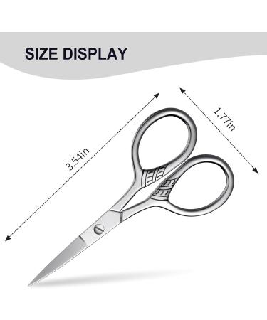 Small Nose Hair Scissors | MINI Stainless Steel Beauty Scissors for Eyebrows Beard Ear & Moustache Trimming - QUIUMES - Buy Online on GoSupps.com