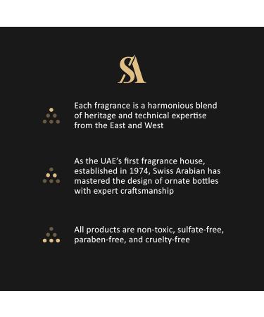 SWISS ARABIAN Tamuh - Leather and Woody Scent Notes - Long Lasting and Addictive Unisex Fragrance - A Seductive Signature Aroma - The Luxurious Scent Of Arabia - 2.7 oz EDP Spray 2.7 Ounce (Pack of 1) - Buy Online on GoSupps.com