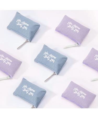 QiKuver 2-Piece Canvas Cosmetic Bag Set - Portable Makeup Bags for Travel & Daily Use | Multifunctional Zipper Pouches for Cosmetics - Buy Online on GoSupps.com