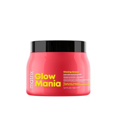 MATRIX - Masque Super Lustrant - Pour Cheveux Color s ou Ternes - Prot ge & Booste l' clat Pendant 6 Semaines - Acide Glycolique & Huile de Rose Musqu e - Glow Mania - 300 ml