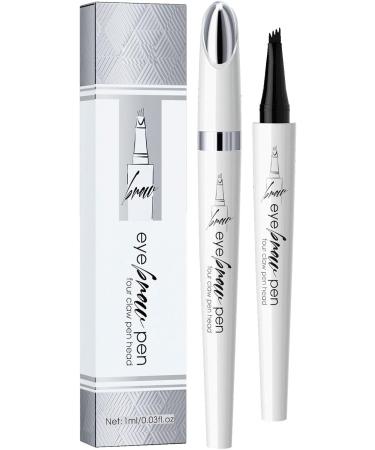 Waterproof Eyebrow Eyebrow Pencil Eyebrows With 4 Micro-Fork Tip Long-lasting Waterproof Eyebrow And Smudgeproof Brow Eyebrow Contouring Micro-Fork Tip Applicator For Women Makeup Black - Buy Online on GoSupps.com