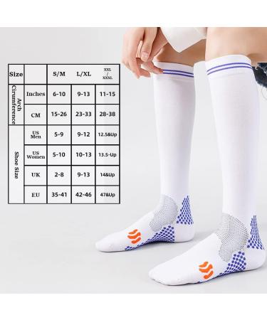Compression Socks (2 Pair) 20-30 mmHg for Men & Women - Cycling & Running Support XXL Orange - Buy Online on GoSupps.com