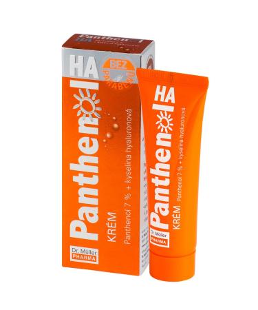 Dr. Muller Pharma Panthenol HA Cream 7%  Enriched with Hyaluronic Acid  Moisturizes  Relieves  Soothes and Regenerates Skin Exposed to the Sun  Wind or Frost