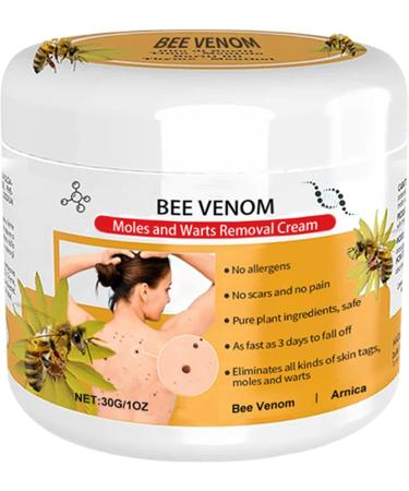 Moreeulsi 3 Bee V-enom Wart and Tag Remover 30g Bee V-enom Mole and Wart T-reatment Cream Tag Recede Bee V-enom Mole T-reatment Cream Bee Ven-om Cream-Moisturizing Skin Repair Cream - Buy Online on GoSupps.com