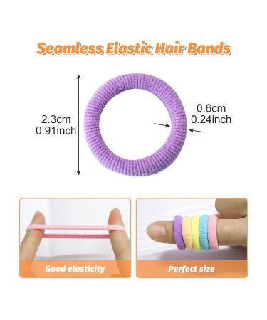 Hanyoushengvance Baby Hair Ties 120 PCS - Mini Seamless Toddler Hair Bands - Soft Elastic Hair Bands for Ponytails (5 Colors) - Buy Online on GoSupps.com