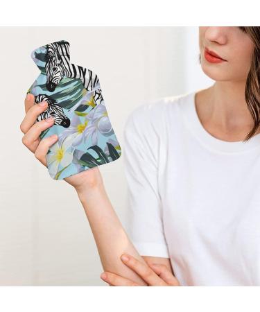 Striped Horse Hot Water Bottle with Plush Cover | Hand Warmer for Adults & Children - 26.5x15.3cm | International Shipping Available - Buy Online on GoSupps.com