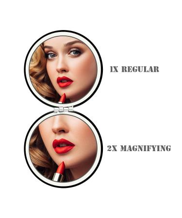 YTZJ Direct Compact Vanity Makeup Mirror - Portable Black Round Cosmetic Mirror for Travel - Small Handheld Mirror for Men, Women, and Girls - Buy Online on GoSupps.com