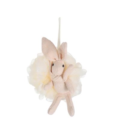 Housoutil Bath Mesh Sponge Body Scrubber Loofah Bathing Accessory Mesh Pouf Bath Sponge Cleaning Sponges for Household Use Exfoliating Bath Sponge Pink Portable Pe Tub Child