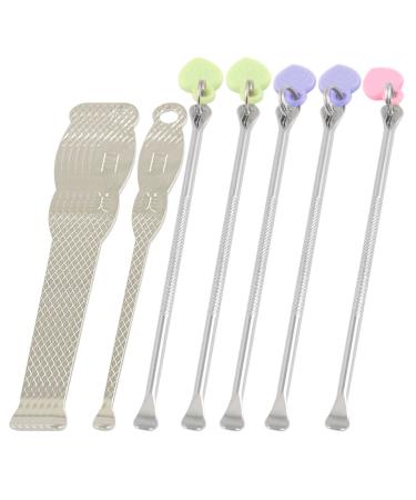 Qtqgoitem 12 Pcs 2 Sizes Earpick Ear Wax Remover Cleaner Tool Silver Tone (Model: d59 614 BEF d8e b3d)