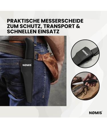 N mis Fishing Knife - 10 cm Stainless Steel Blade | Multi-Use Garden & Carving Knife | Durable Outdoor Knife with Quiver | Affordable & Sharp - Buy Online on GoSupps.com