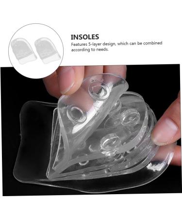 FOMIYES Gel Insoles for Men - Heighten Cushion Support Pads Breathable Invisible Heel Lift Inserts Soft Inner Foot Protectors - Buy Online on GoSupps.com