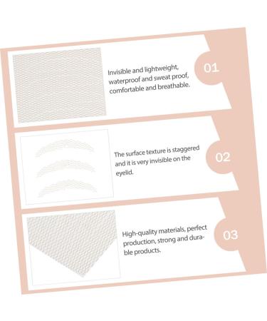 Beavorty 32 Pcs Lace Double Eyelid Sticker Eyes Makeup Decal Fold Invisible Eye Sticker Mesh Beauty Stickers 2.8x0.4x0.1cmx2pcs Light Yellowx2pcs - Buy Online on GoSupps.com