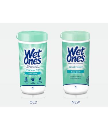 Wet Ones Sensitive Skin Hand Wipes 40 Count - Pack of 3 | Gentle on Skin | Antibacterial Formula - Buy Online on GoSupps.com