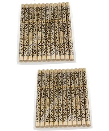 POPETPOP 2pcs set 12pcs Black Double-ended & A Leopard Pens Eyebrow Pencil Eyeliner Brush Makeup Waterproof 1 count (Pack of 1) As Shownx2pcs - Buy Online on GoSupps.com