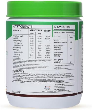 OZiv.a Bioactive Plant Protein Powder (Strawberry) - 25g Vegan Protein Easy to Digest No Bloating All Essential Amino Acids 500g - Clean & No Added Sugar - Buy Online on GoSupps.com
