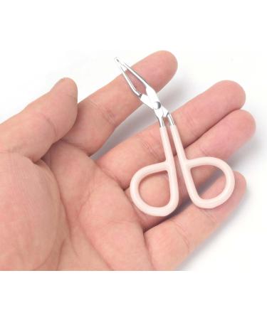 Yutoner Scissors Shaped Eyebrow Tweezers Set - Stainless Steel, Easy Handle, Flat Tip - 4 Pieces - Buy Online on GoSupps.com