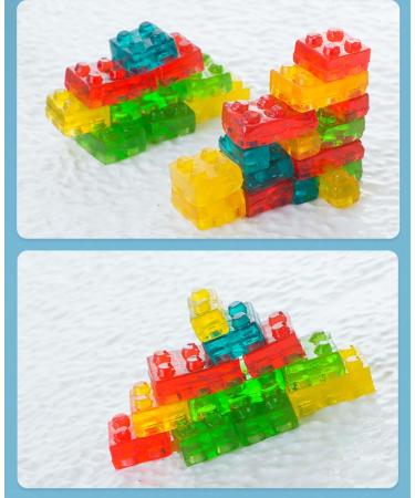 AMOS 4D Edible Fruit Rubber Building Blocks 100g Bag | Perfect for Kids' Birthdays & Muffin Decorations | International Shipping Available - Buy Online on GoSupps.com