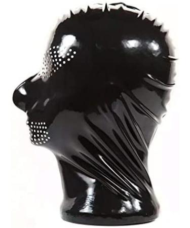Latex Hood Mask for Bondage - Seamless Rubber with Perforated Eyes & Mouth - Red - Small - Buy Online on GoSupps.com