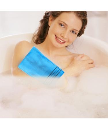 Korean Exfoliating Mitt 12 Pack - Double Sided Body Scrub Cloth & Gloves for Dead Skin Removal - Buy Online on GoSupps.com